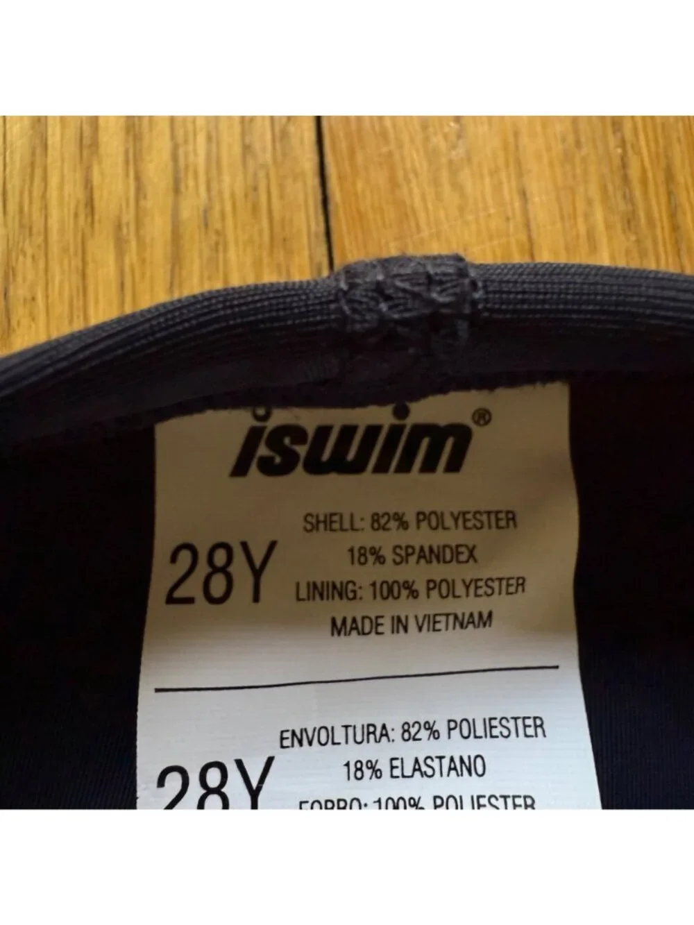 Iswim Youth Size 28 NEW Navy Blue Essential Solid Jammer Competitive Swim Shorts